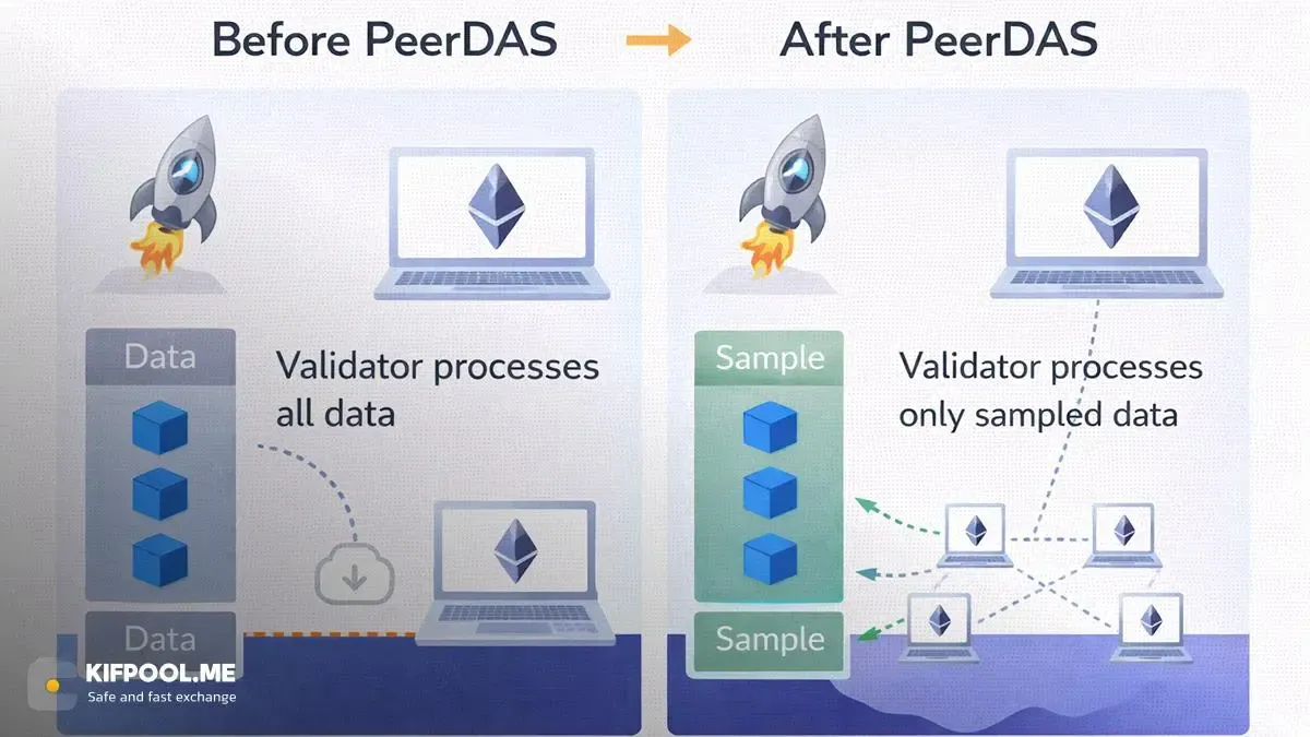 تفاوت PeerDAS با روش‌های قدیمی اعتبارسنجی | صرافی کیف پول من
