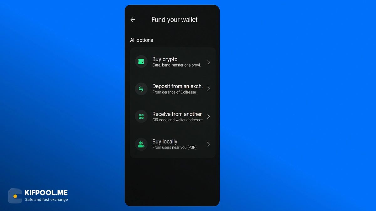 واریز ارز دیجیتال به تراست ولت | صرافی ارز دیجیتال کیف پول من