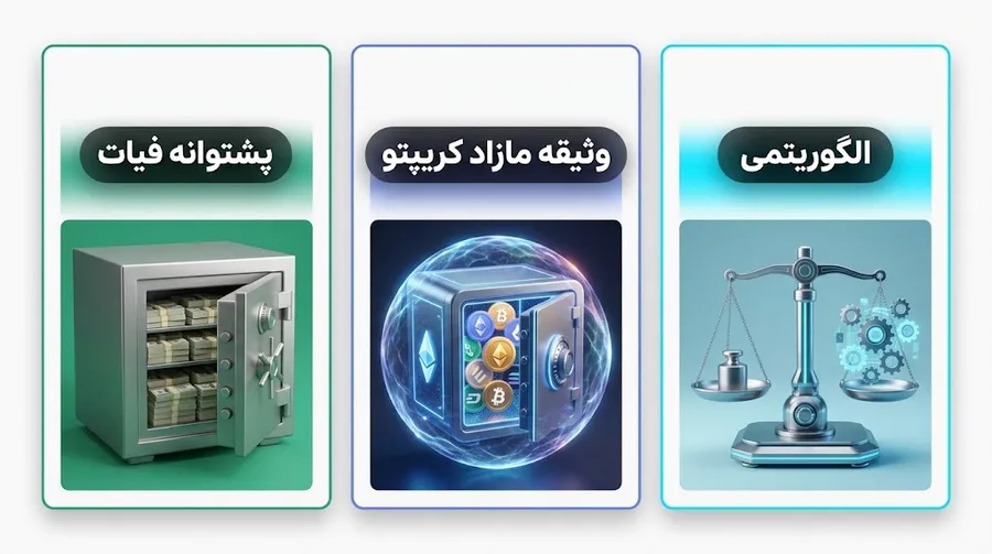 ارز فیات چه تفاوتی با استیبل کوین دارد؟ | آشنایی با انواع استیبل کوین ها و نحوه عملکرد | صرافی ارز دیجیتال کیف پول من