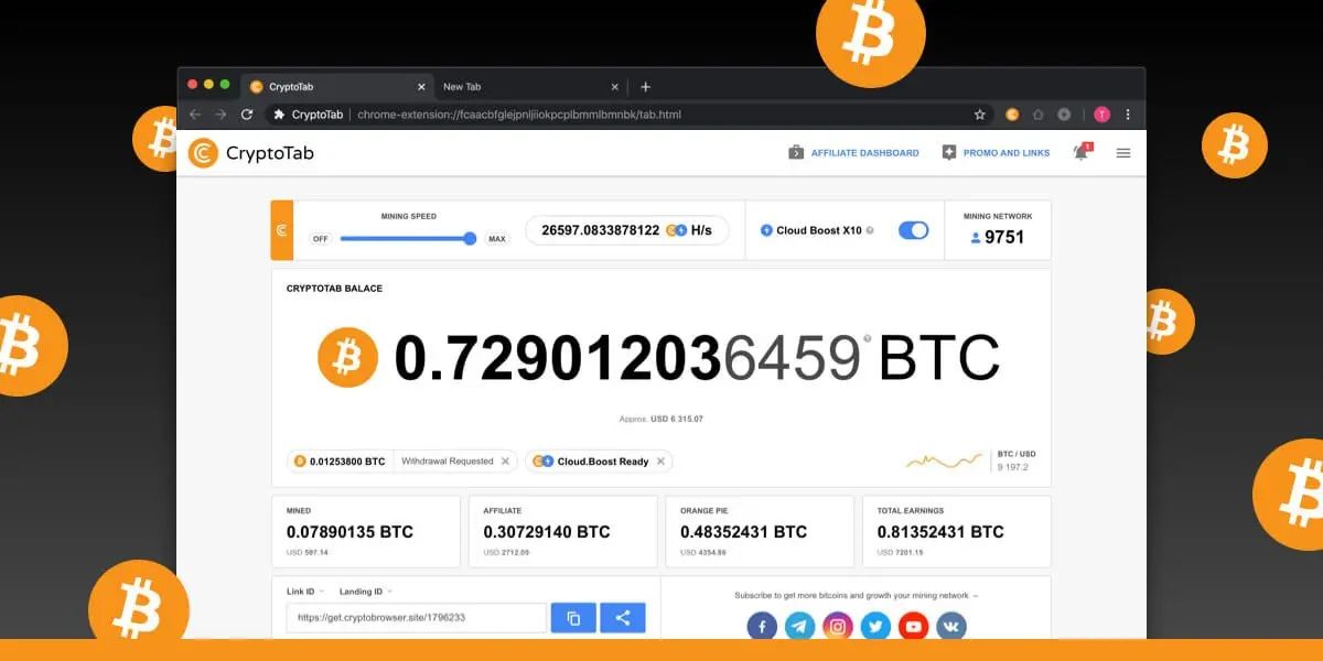 نحوه کار با CryptoTab | خرید تتر | خرید اتریوم | صرافی کیف پول من