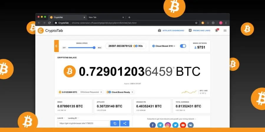 نحوه کار با CryptoTab | خرید تتر | خرید اتریوم | صرافی کیف پول من