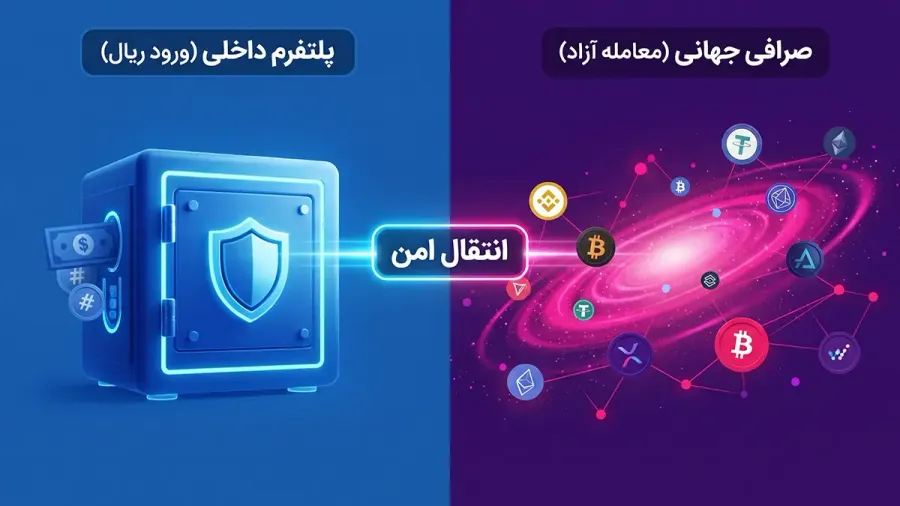 بهترین استراتژی برای کاربران ایرانی با توجه به تحریمها و نیاز به ریال | صرافی کیف پول من