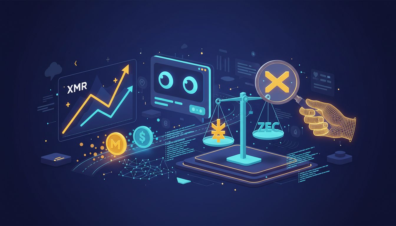 تحلیل هوش مصنوعی: آیا مونرو (XMR) می‌تواند از زی‌کش (ZEC) پیشی بگیرد؟