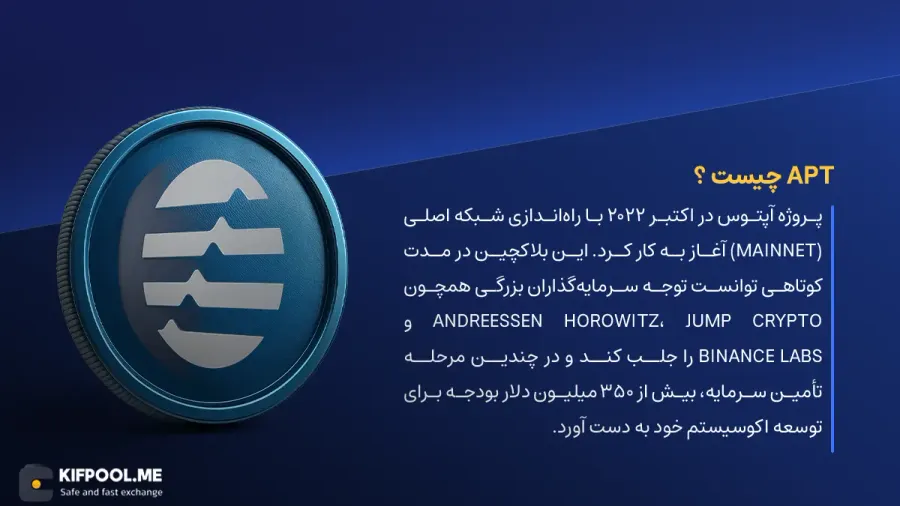 ارز دیجیتال APT چیست؟ | خرید و فروش Aptos | خرید سریع ارز اپتوس| صرافی ارز دیجیتال کیف پول من