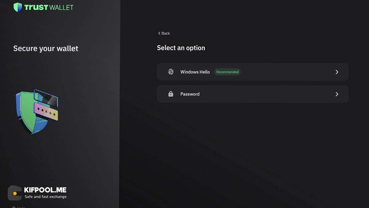 انتخاب یک رمز عبور قدرتمند برای افزونه | صرافی ارز دیجیتال کیف پول من