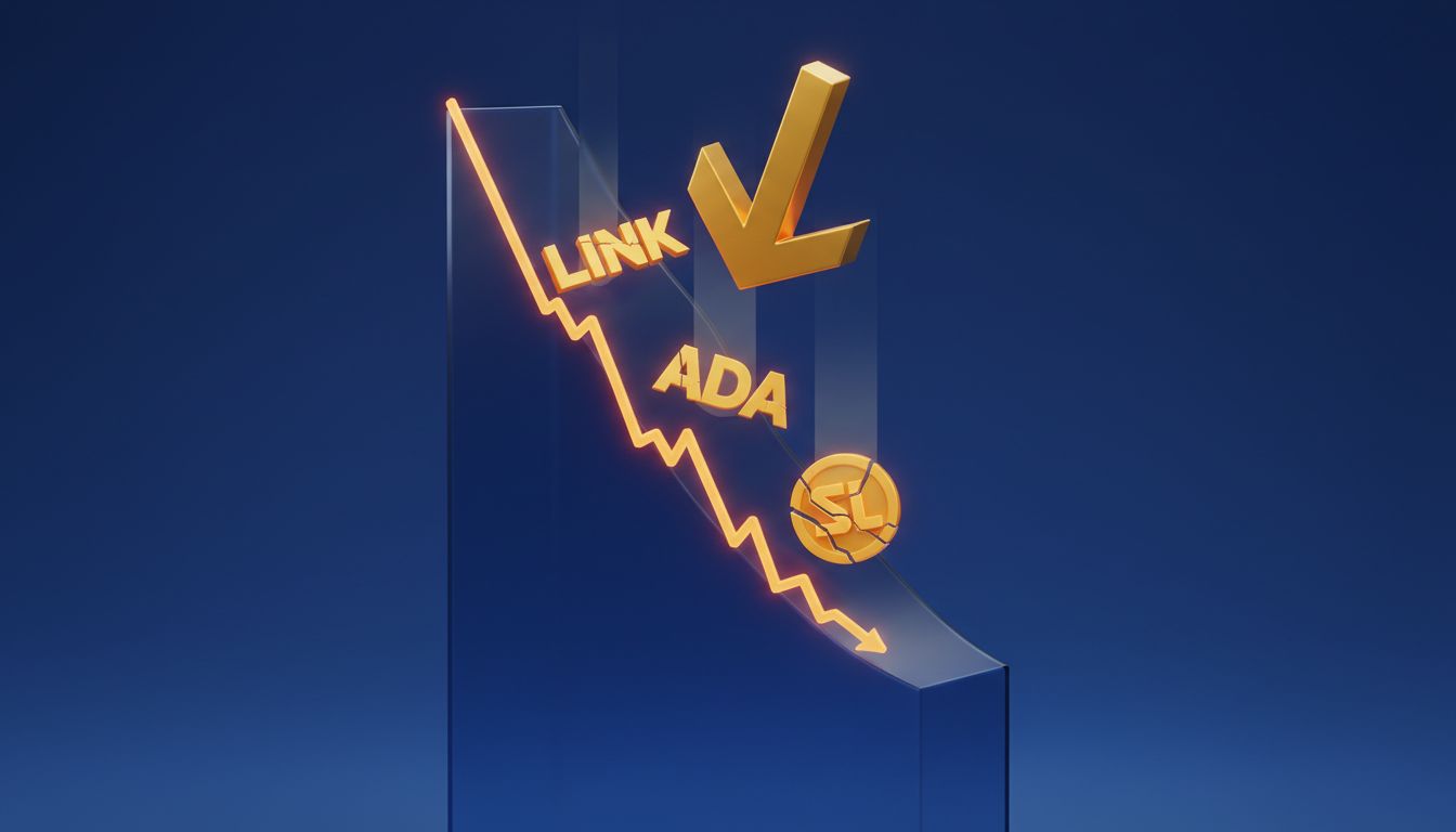 پیشبینی سقوط بیشتر برای ۳ آلتکوین بزرگ: تحلیل LINK، ADA و SOL