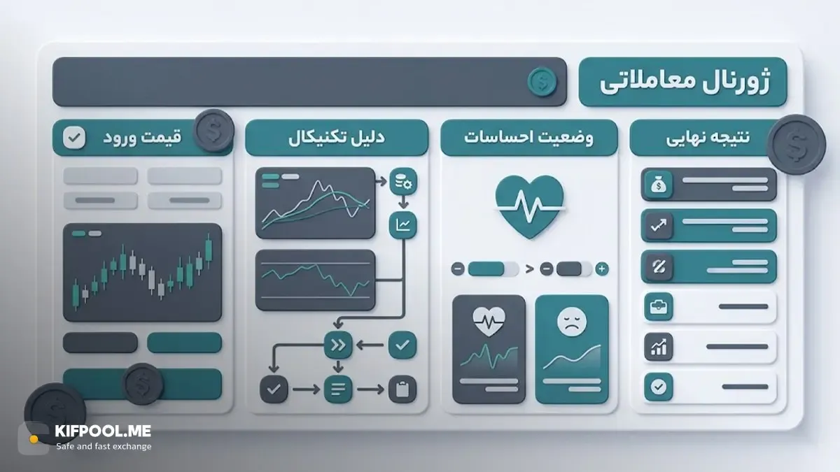 ثبت احساسات و تصمیمات در یک ژورنال معاملاتی | صرافی کیف پول من