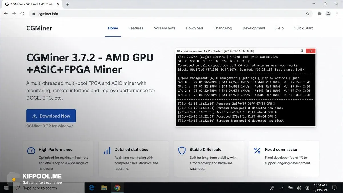 سی جی ماینر CGminer قدرتمندترین گزینه متن باز برای کاربران حرفه&zwnj;ای | کیف پول من