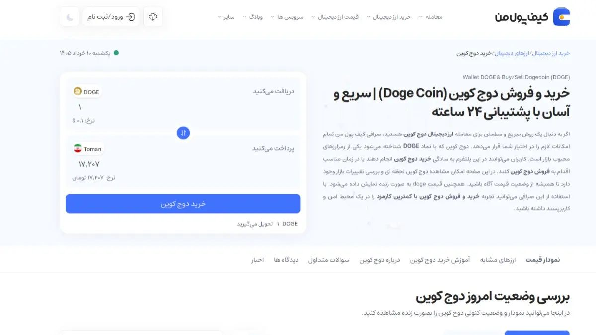 آموزش گام به گام خرید انواع میم کوین در صرافی کیف پول من