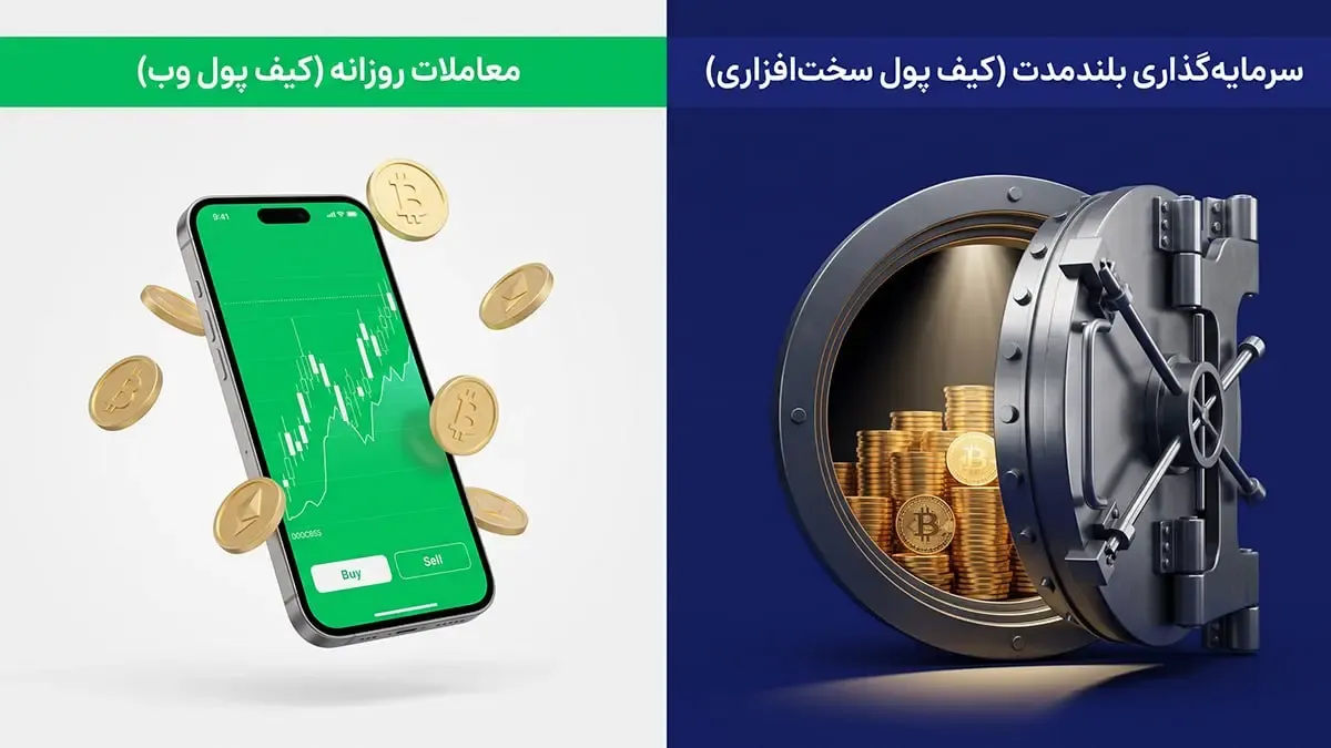 آیا ذخیره بلندمدت رمزارزها در کیف پول تحت وب منطقی است؟ | صرافی کیف پول من