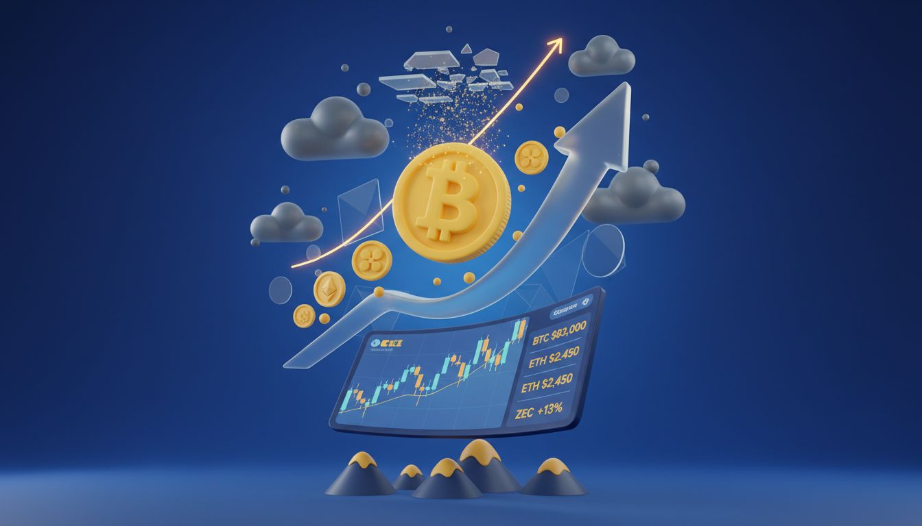 بازگشت بیت کوین به بالای ۸۳ هزار دلار و جهش ۱۳ درصدی ZEC: گزارش بازار