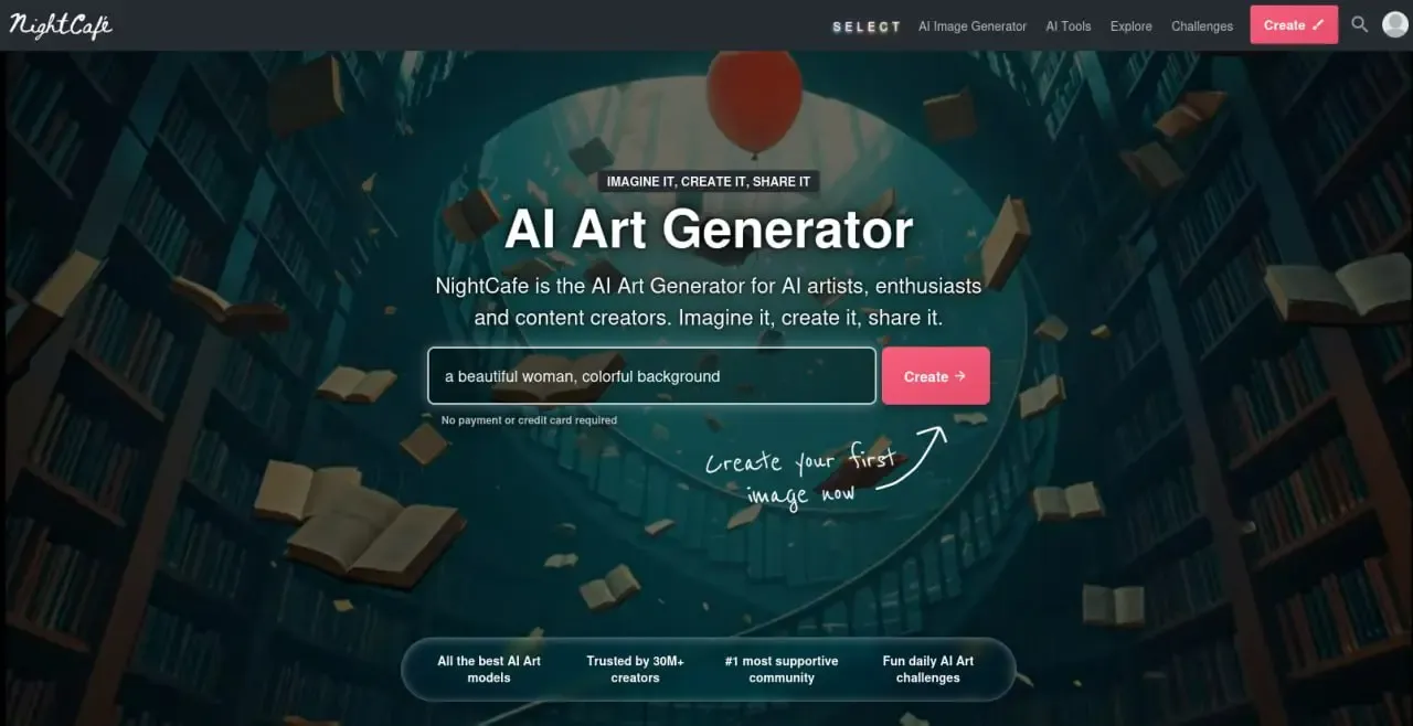 نایت کافه کریتور (NightCafe Creator): ایده‌آل برای تنوع بخشیدن به سبک‌های هنری | صرافی کیف پول من