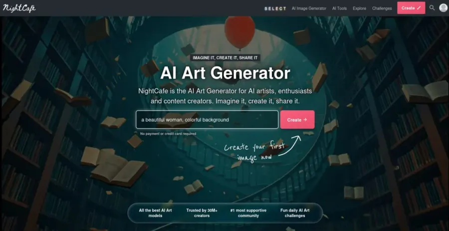 نایت کافه کریتور (NightCafe Creator): ایدهآل برای تنوع بخشیدن به سبکهای هنری | صرافی کیف پول من