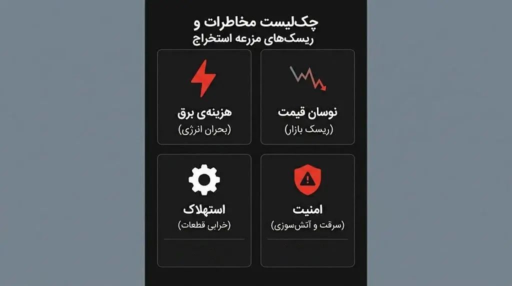 چالشها و ریسکهای مدیریت فارم ماینینگ | خرید بیت کوین