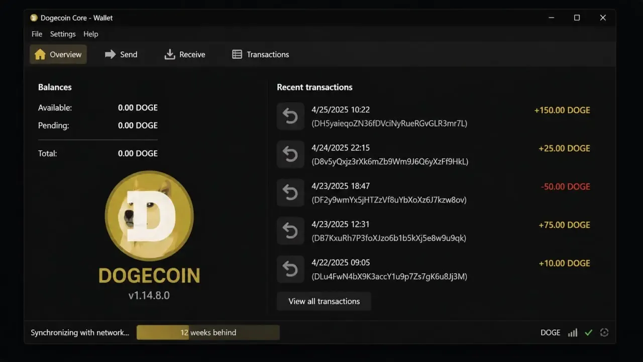 Dogecoin Core | صرافی کیف پول من