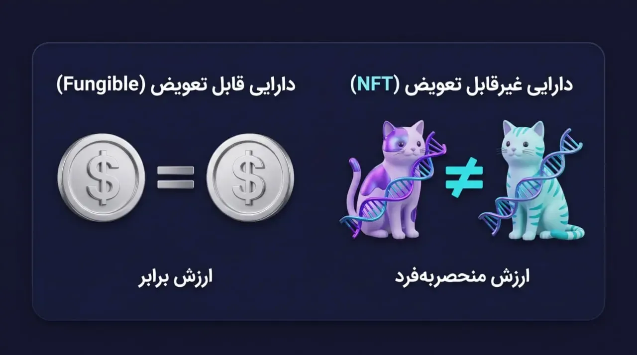 تفاوت گربه&zwnj;های دیجیتال با ارزهای دیجیتال معمولی | صرافی کیف پول من