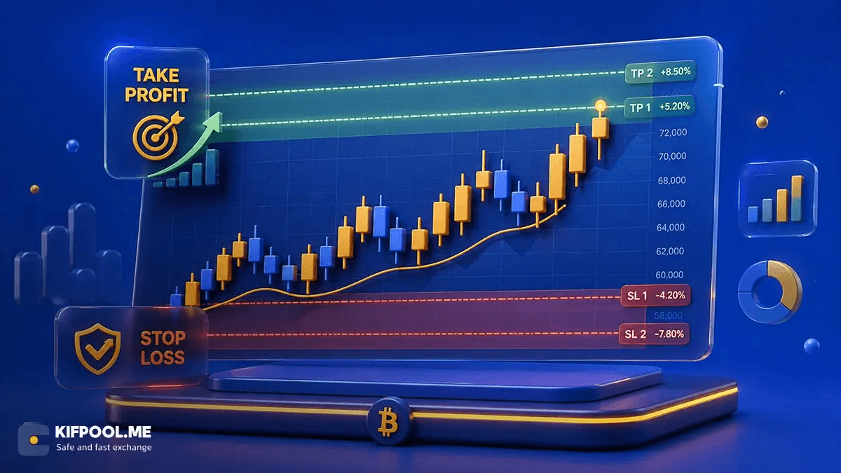مقایسه حد ضرر (Stop Loss) و حد سود (Take Profit) در ترید ارز دیجیتال