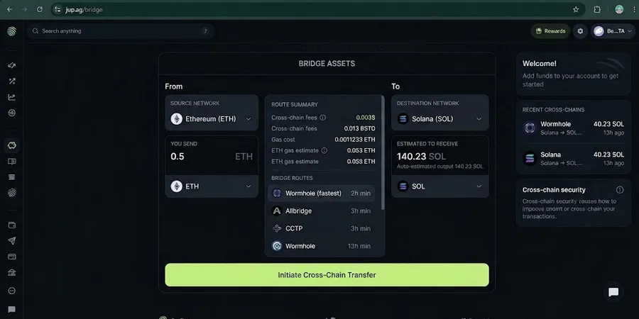 انتقال توکن از سایر بلاکچینها به سولانا از طریق قابلیت Bridge | صرافی کیف پول من