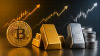 سقوط همزمان قیمت بیت کوین، طلا و نقره در پی افزایش بازده اوراق قرضه