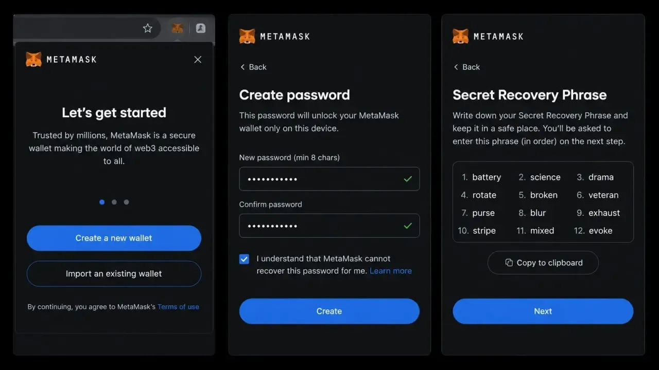 نصب و راه‌اندازی کیف پول متامسک (MetaMask) | صرافی کیف پول من