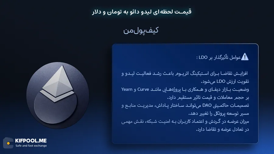 عوامل تاثیرگذار بر لیدو دائو (LDO) | صرافی کیف پول من