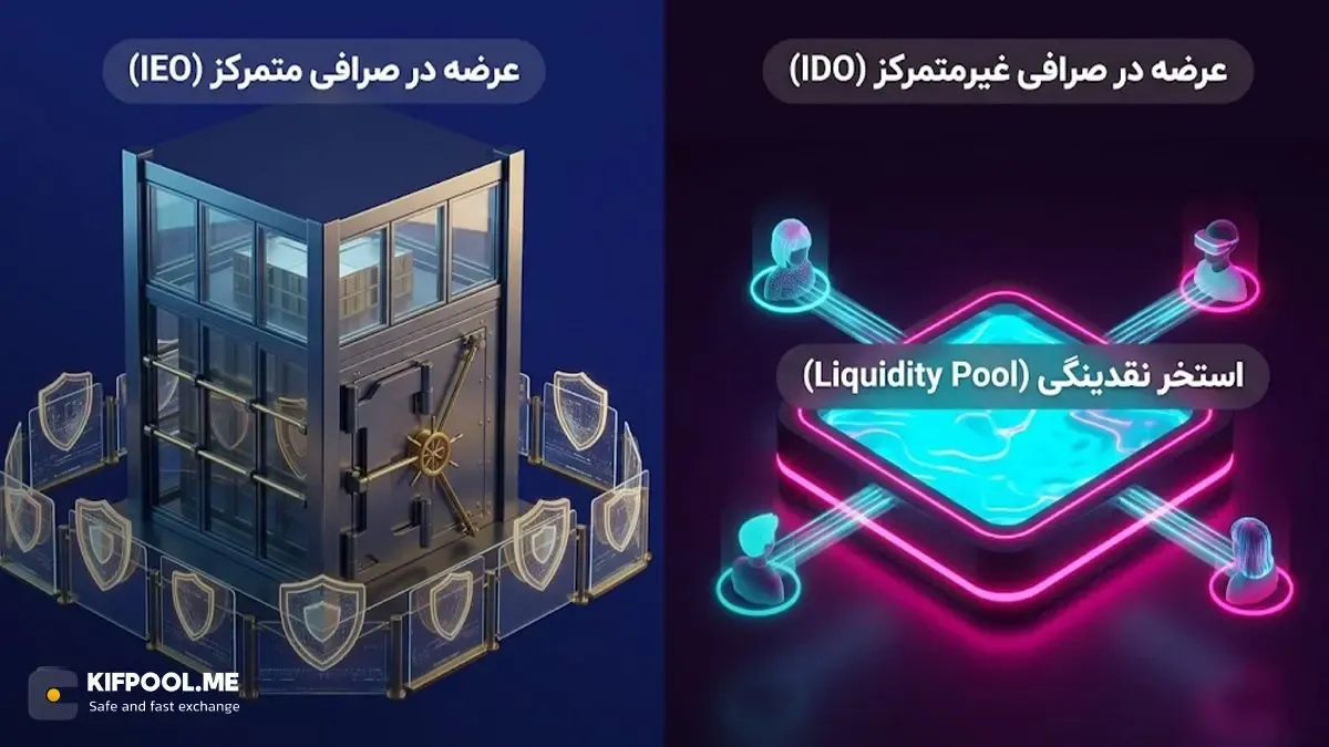 نگاهی به تفاوت&zwnj;های بنیادین IEO و IDO | صرافی کیف پول من