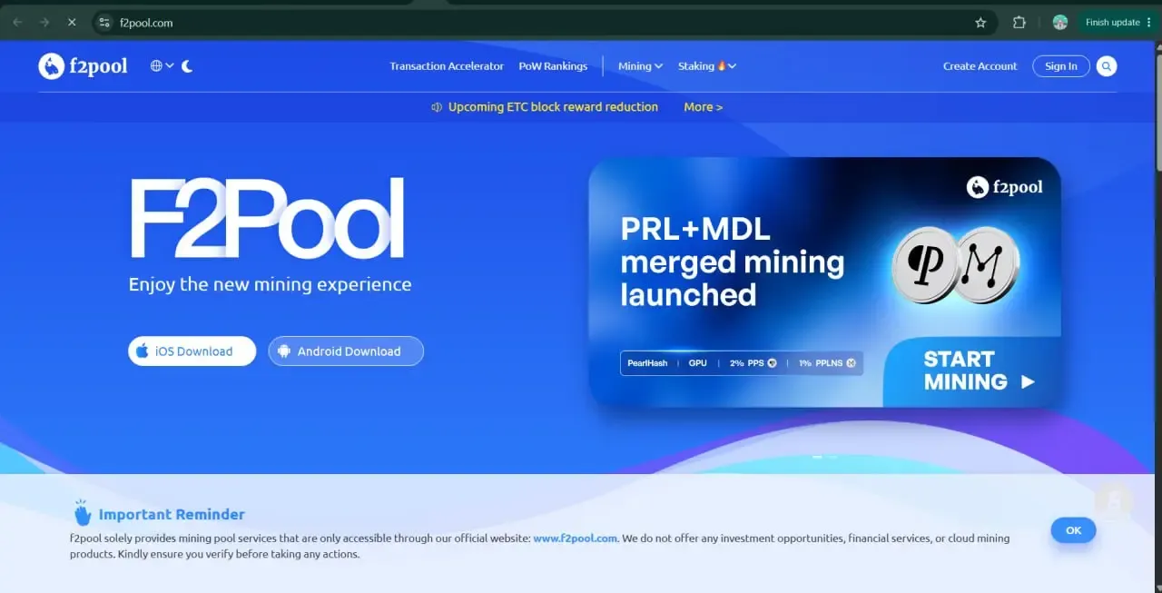 استخر اف تو پول (F2Pool) | صرافی کیف پول من