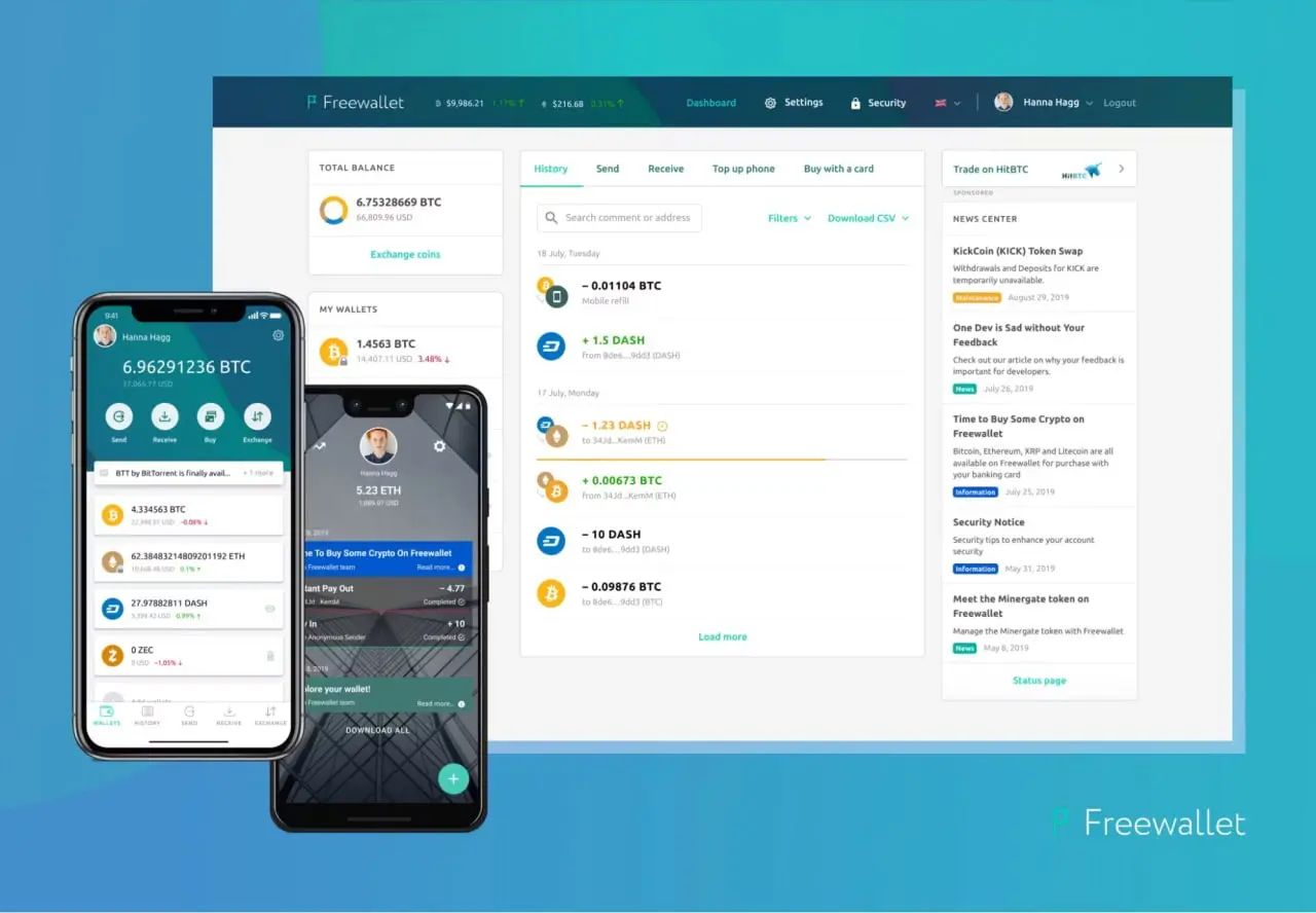 کیف پول فری والت (Freewallet) چیست؟ | صرافی کیف پول من