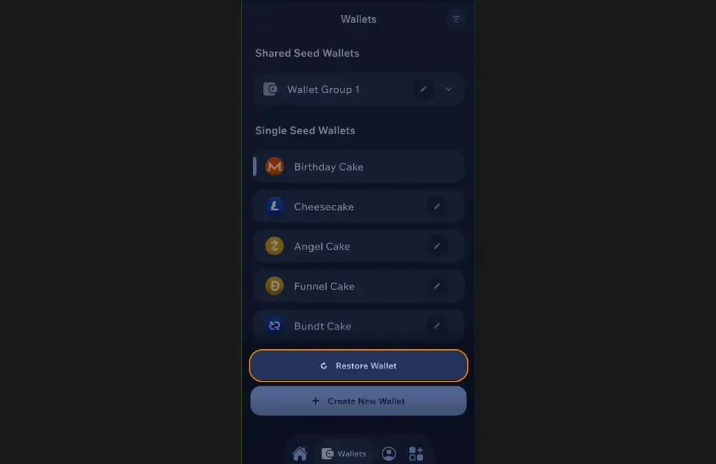 کیک ولت (Cake Wallet) | صرافی کیف پول من