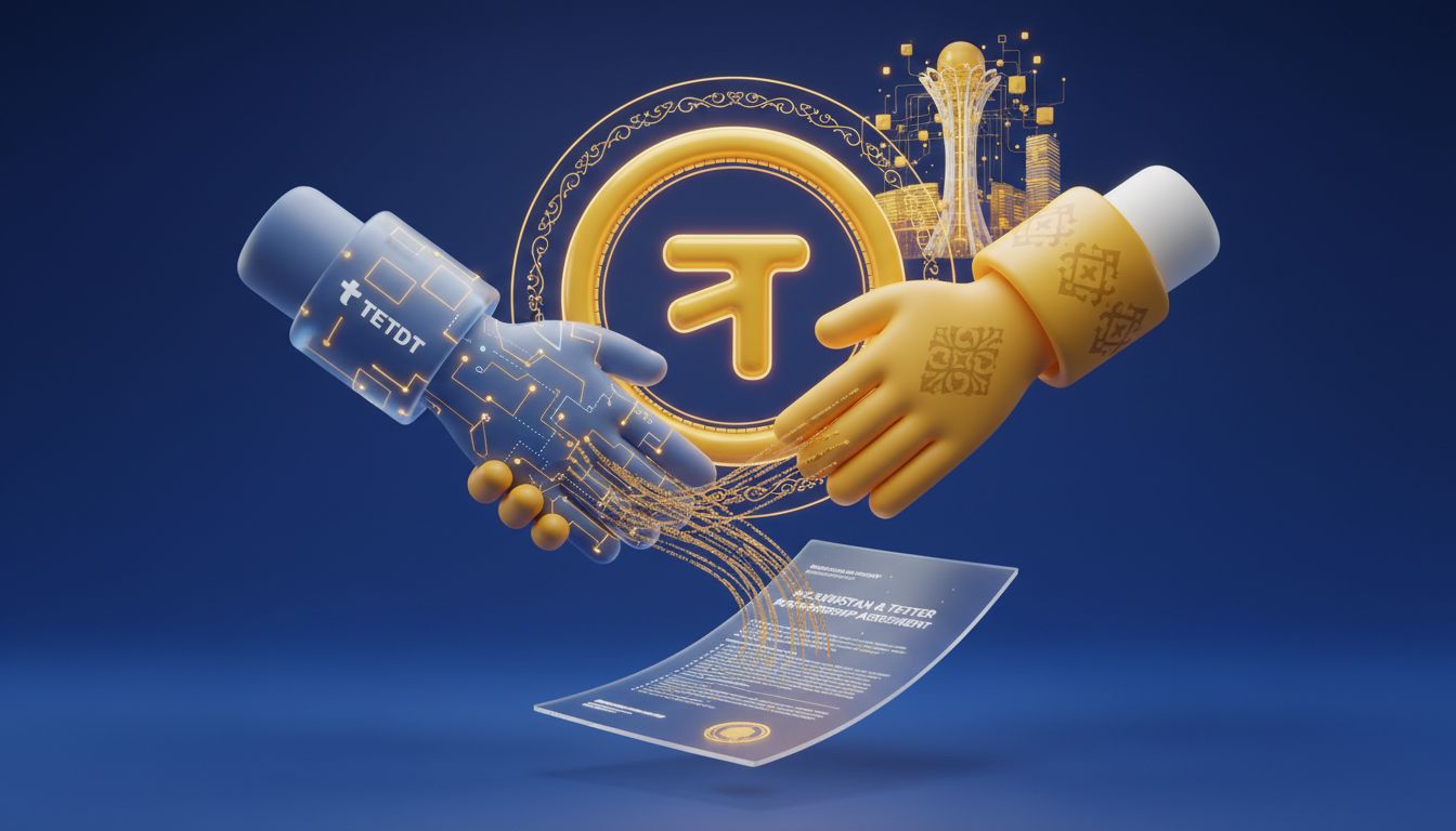 همکاری تتر و بانک مرکزی قزاقستان برای عرضه استیبل‌کوین تنگه و توکنیزه کردن دارایی‌ها