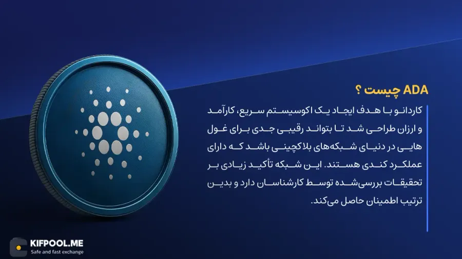ارز دیجیتال Cardano چیست؟ | خرید و فروش ADA| خرید سریع ارز کاردانو| صرافی ارز دیجیتال کیف پول من