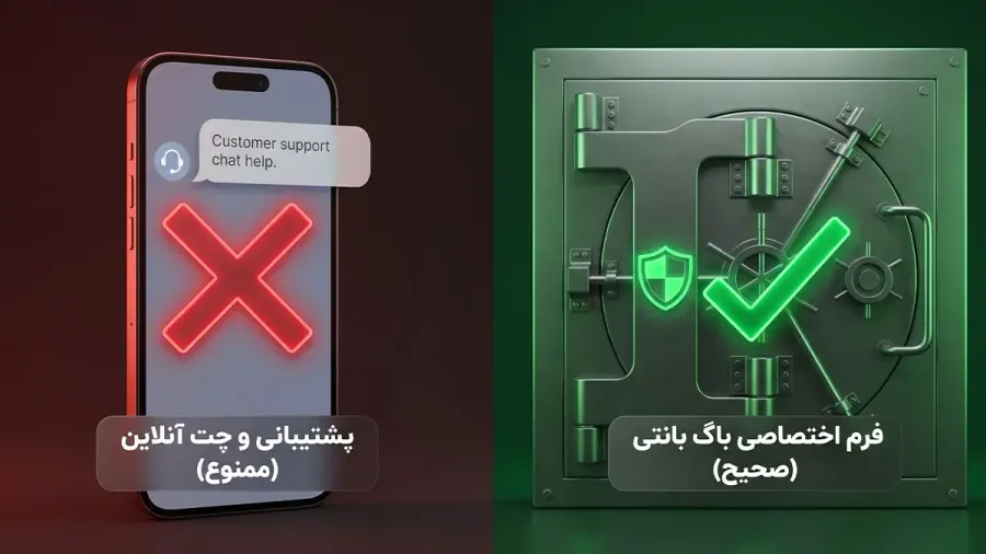 ثبت گزارش فقط از طریق فرم اختصاصی | صرافی کیف پول من
