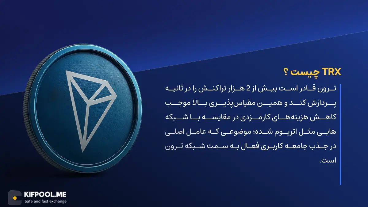 ارز دیجیتال TRON چیست؟ | خرید و فروش TRX| خرید سریع ارز ترون| صرافی ارز دیجیتال کیف پول من