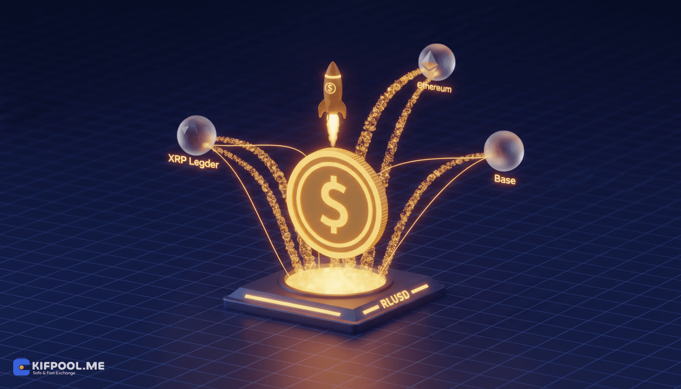 عرضه استیبل کوین RLUSD ریپل در کوینبیس با پشتیبانی از XRP Ledger، اتریوم و Base