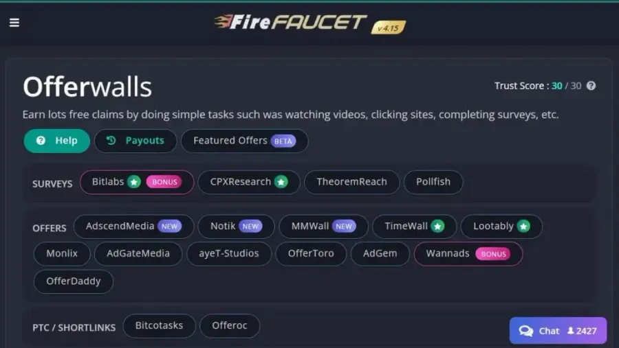 تکمیل نظرسنجیها و استفاده از بخش Offerwalls | صرافی کیف پول من