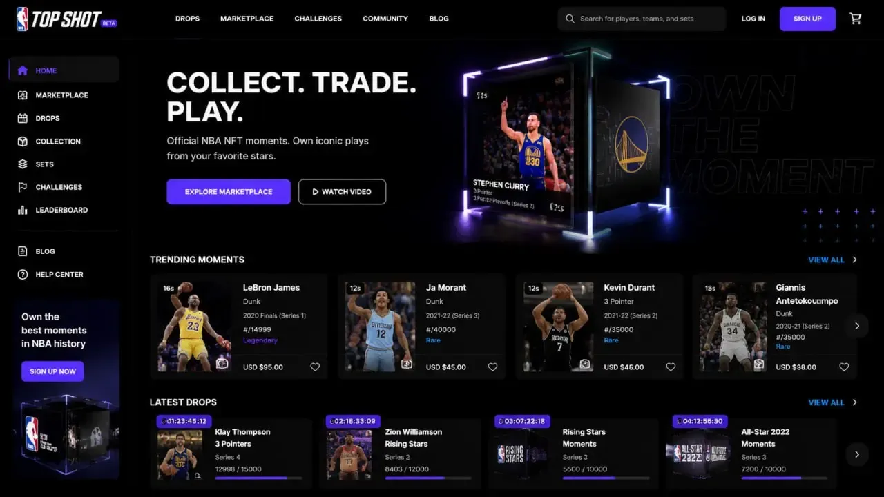 پلتفرم NBA Top Shot | صرافی کیف پول من