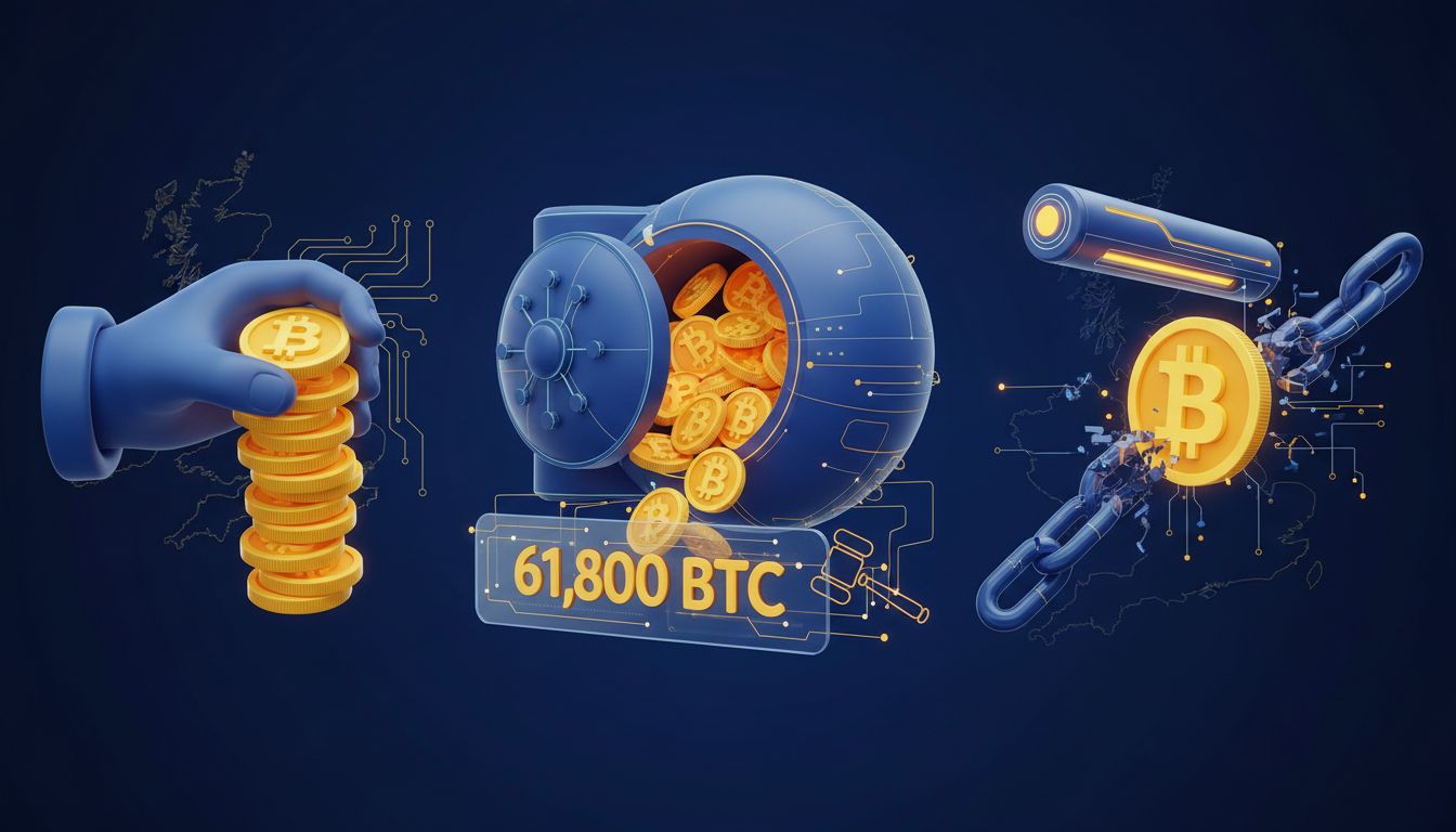 چین برای مصادره ۶۱,۸۰۰ بیت کوین توقیف‌شده در بریتانیا اقدام کرد!