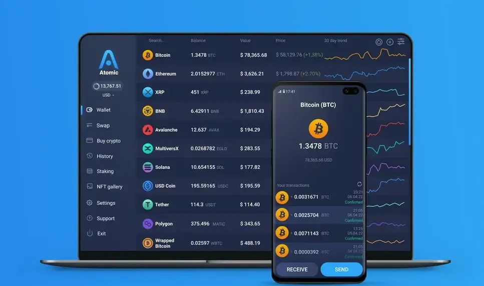 کیف پول Atomic Wallet | صرافی کیف پول من