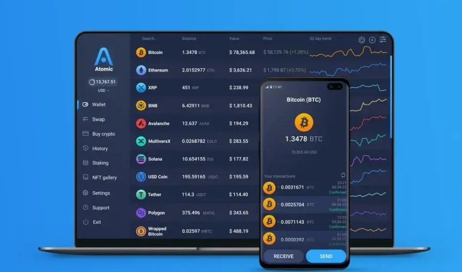 کیف پول Atomic Wallet | صرافی کیف پول من