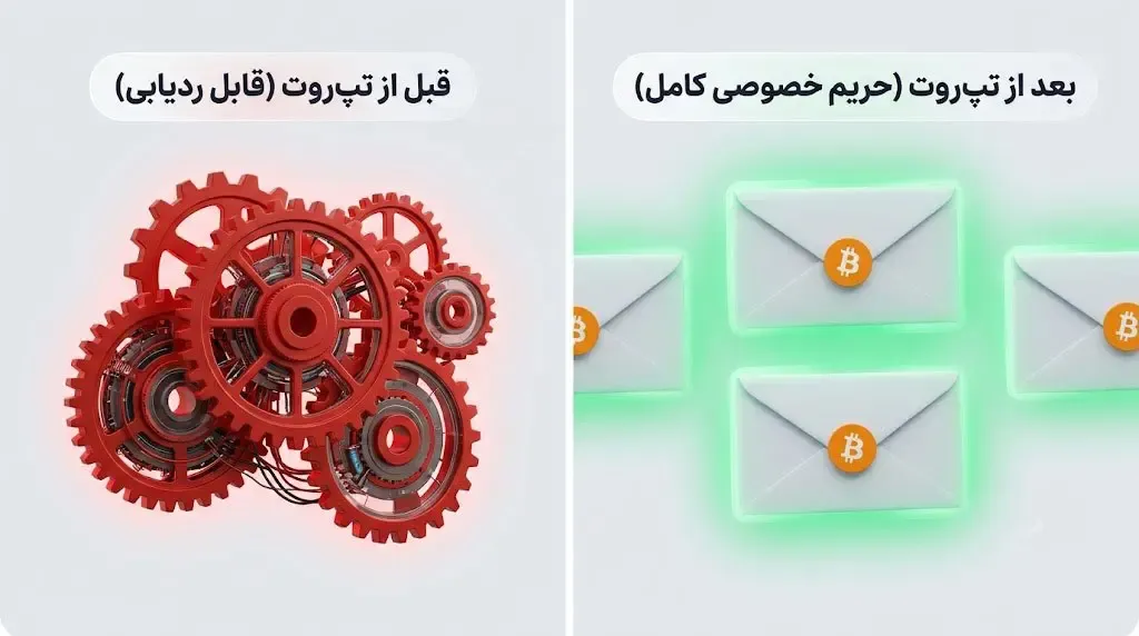 آپدیت تپ روت (Taproot) چیست و چه کمکی به حریم خصوصی کاربران کرد؟ | صرافی کیف پول من