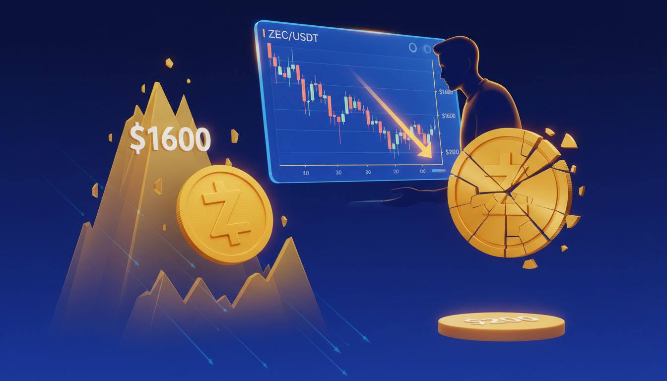 تحلیل قیمت زیکش (ZEC): آیا پس از افت ۸ درصدی، سقوط تا ۲۰۰ دلار در انتظار است؟