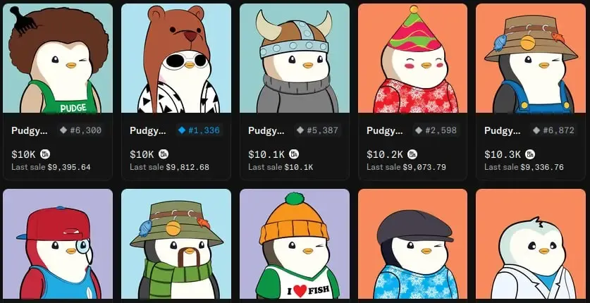 پنگوئن های تپل (Pudgy Penguins) | صرافی کیف پول من
