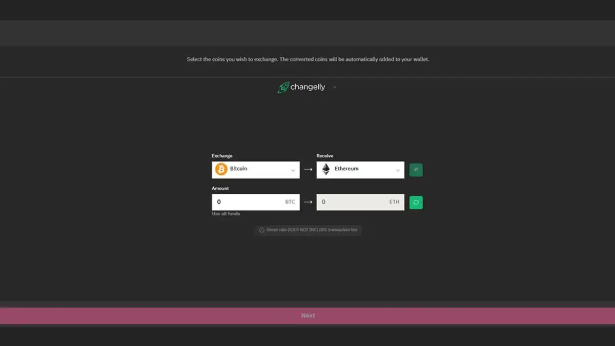 آموزش تبدیل ارزها به یکدیگر در داخل کیف پول (Exchange/Swap) | صرافی کیف پول من