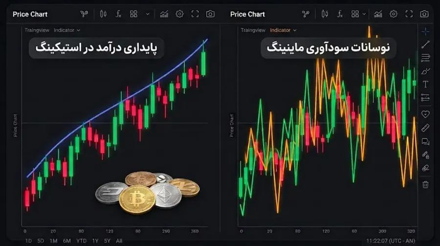 مقایسه میزان سودآوری، پایداری درآمد و بازگشت سرمایه | صرافی کیف پول من