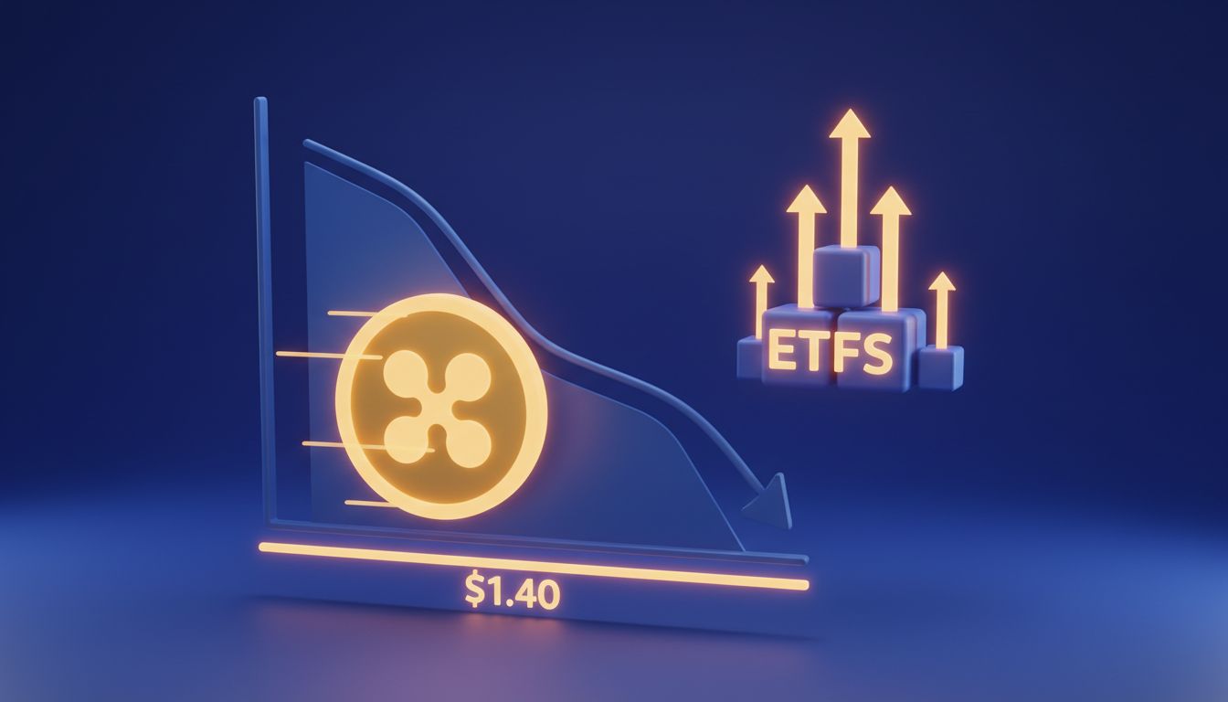 تحلیل قیمت XRP: آیا حمایت ۱.۴۰ دلاری با وجود ورود سرمایه به ETFها حفظ می‌شود؟