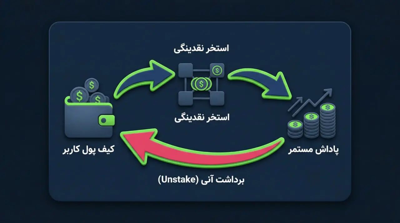 استیکینگ منعطف چگونه باعث درآمدزایی میشود؟ | صرافی کیف پول من