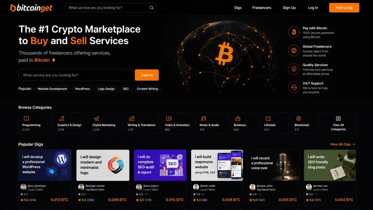 سایت Bitcoinget: دریافت مستقیم بیت کوین در ازای فعالیت‌های آنلاین | کیف پول من