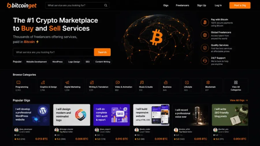 سایت Bitcoinget: دریافت مستقیم بیت کوین در ازای فعالیتهای آنلاین | کیف پول من