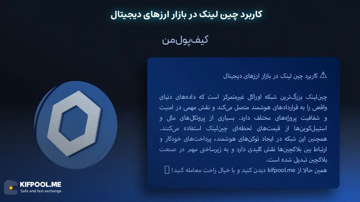 کاربرد چین لینک در بازار ارزهای دیجیتال | خرید و فروش LINK| خرید سریع ارز LINK| صرافی ارز دیجیتال کیف پول من