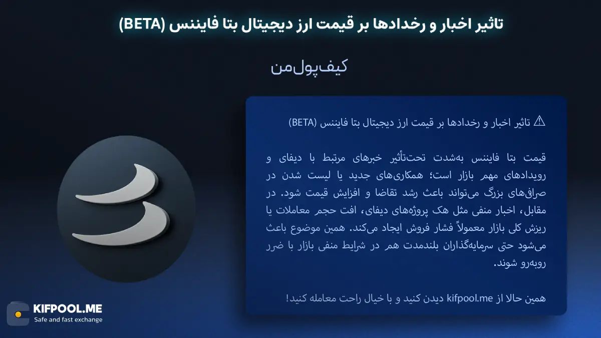 خرید ارز بتا فایننس|بهترین صرافی ارز دیجیتال|ترید ارز دیجیتال |قیمت ارز BETA| خرید ارز دیجیتال بدون محدودیت | خرید آنی ارز دیجیتال| صرافی کیف پول من